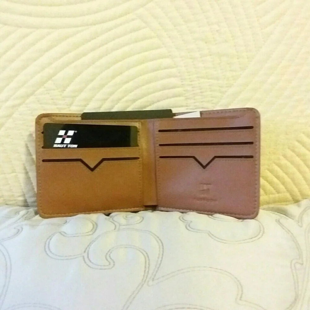 HAUT-TON 100% Authentic Genuine Leather Wallet